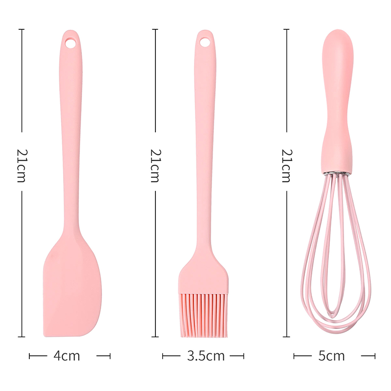 Kitchen Baking Brush - 3個セット 家庭用卵泡立て器 バーベキューオイルブラシ キッチン用品 シリコン製ベーキングセット ケーキクリーム