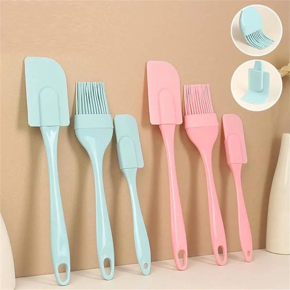 Kitchen Baking Brush - 3個セット ノンスティック シリコン クリームスクレーパー パン ケーキ