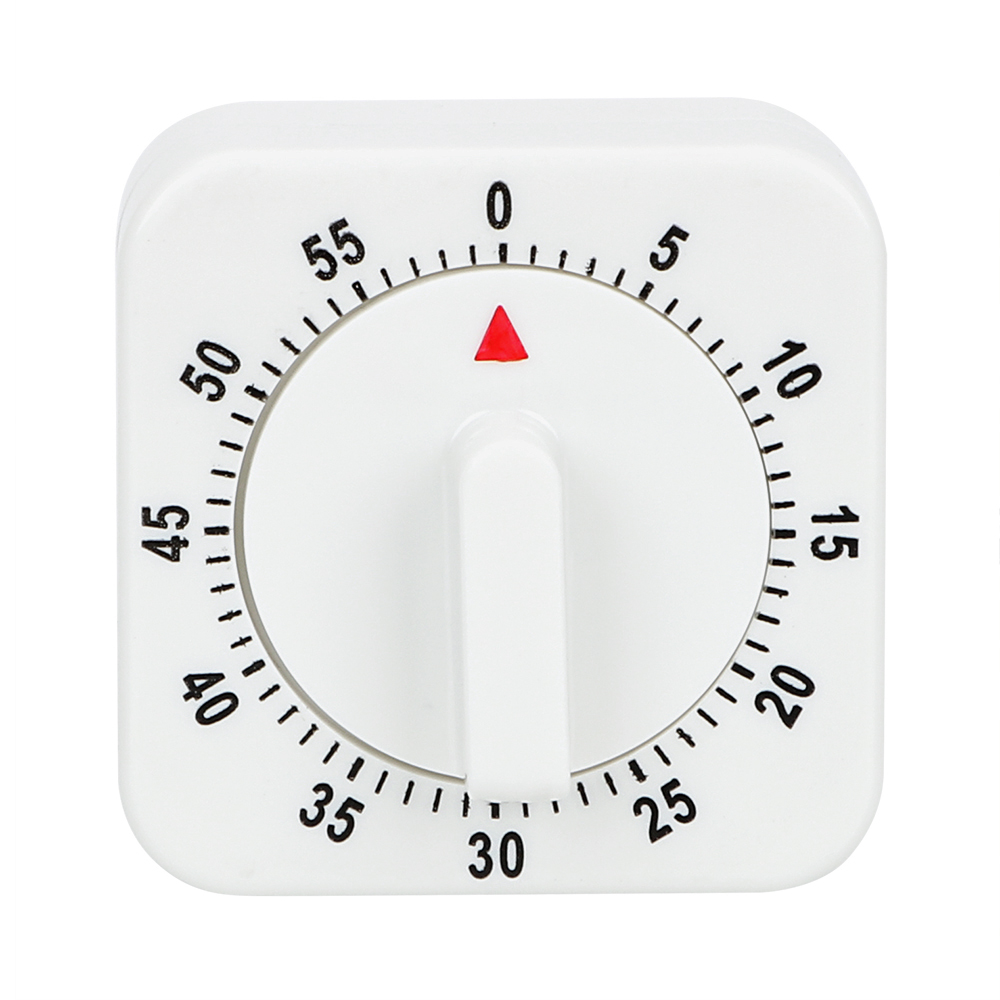 Kitchen Baking Timer - HILIFE 実用的な 60 分キッチンタイマー調理ツール白正方形機械式タイマーカウントダウンアラームリマインダー