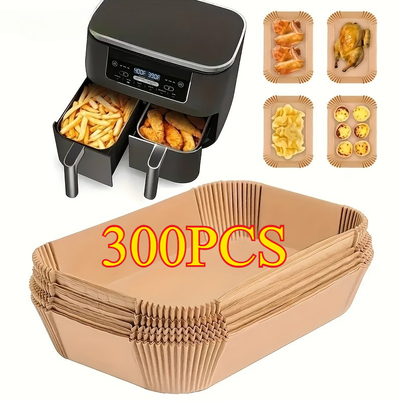 Kitchen Baking Store - 使い捨てエアフライヤー紙ノンスティックキッチンベーキングエアフライヤーマット耐油電子レンジバーベキューパッドベーキングペーパーライナーアクセサリー