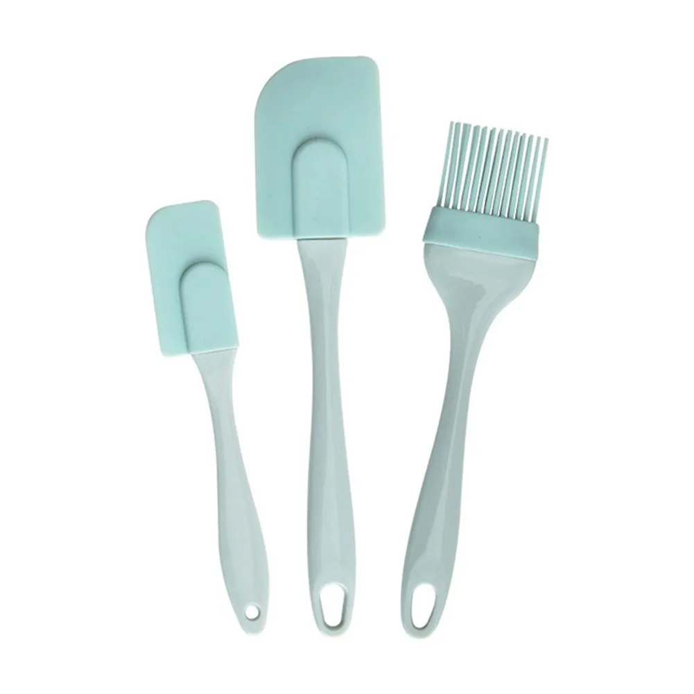 Kitchen Baking Brush - 3 個クリームスクレーパー DIY パンケーキバターへらミキサーオイルブラシキッチンベーキングツールシリコーンへらノンスティック