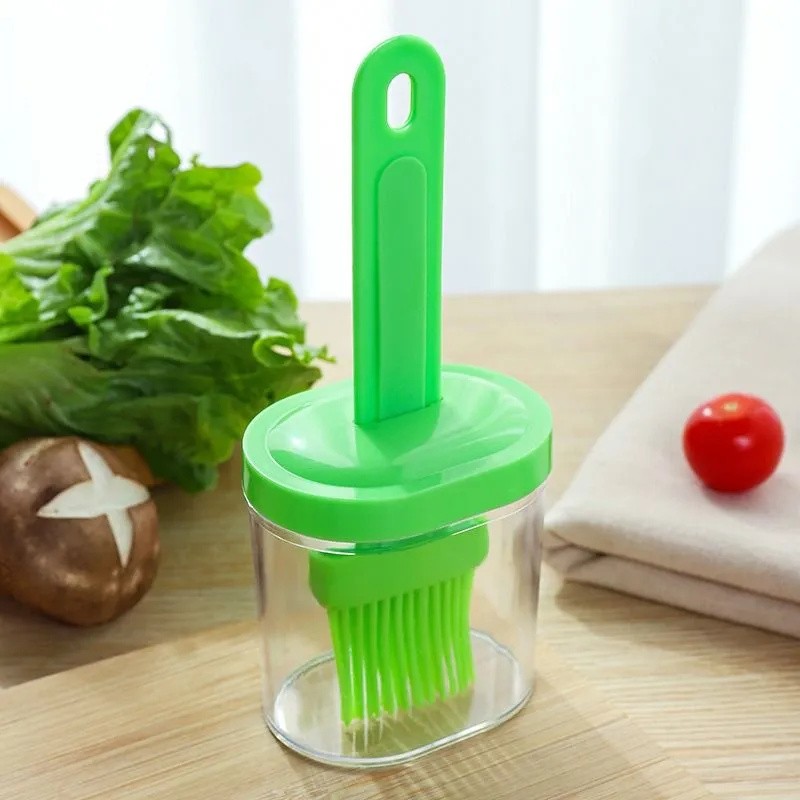 Kitchen Baking Brush - キッチンツールセット キッチンアクセサリー 調理器具 シリコンオイルブラシボトル 耐熱バーベキューベーキングオイルディスペンサーブラシ 2026