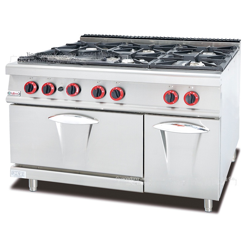 Commercial Kitchen For Baking - ジーグァン GH-797A 業務用厨房コンロ 縦型ガス6口ウエスタンスタイルオーブン 6眼オーブン 小型炒め物・焼き物用