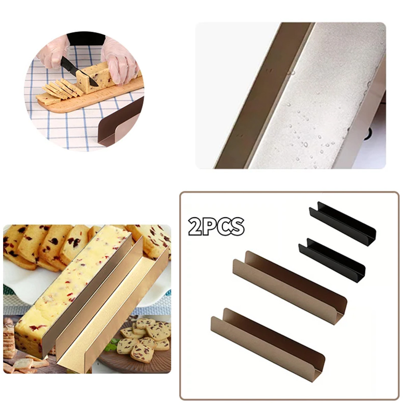 Kitchen Baking Store - U 字型ノンスティックビスケット型長方形パン DIY クランベリークッキーシェイパーペストリー耐熱皿キッチンアクセサリーベーキングツール