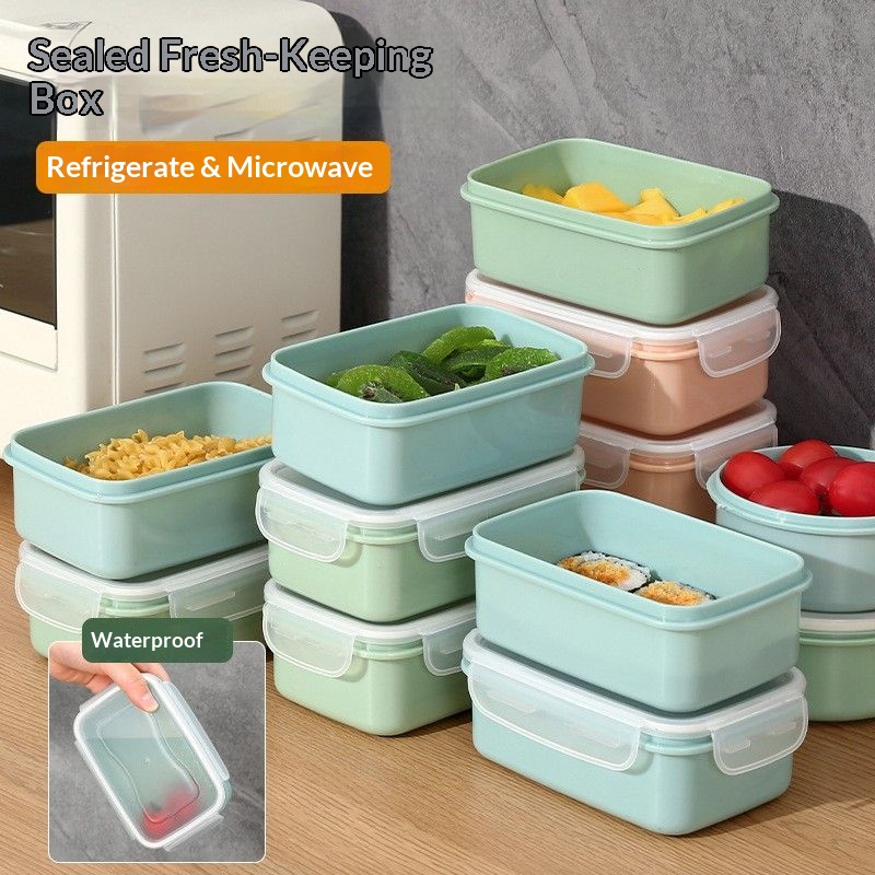 Kitchen Baking Tray Storage - 気密食品保存容器 BPAフリー スタッカブル 漏れ防止 ランチボックス 冷蔵庫オーガナイザー