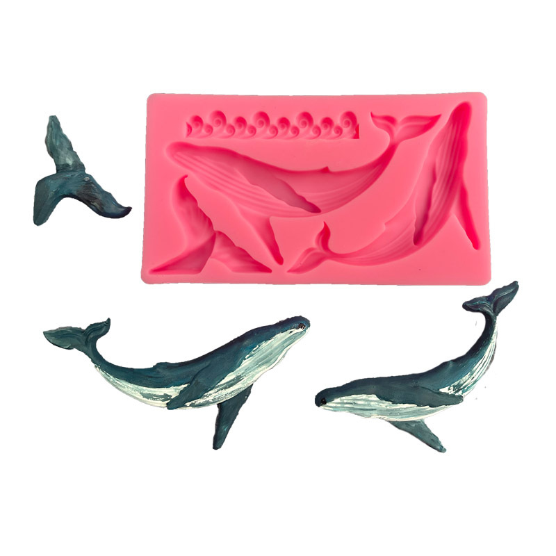 Kitchen Baking Store - シリコンクジラ型,日曜大工,オーシャンシリーズ,フォンダン,ケーキデコレーションツール,キッチンアクセサリー,ベーキング用品