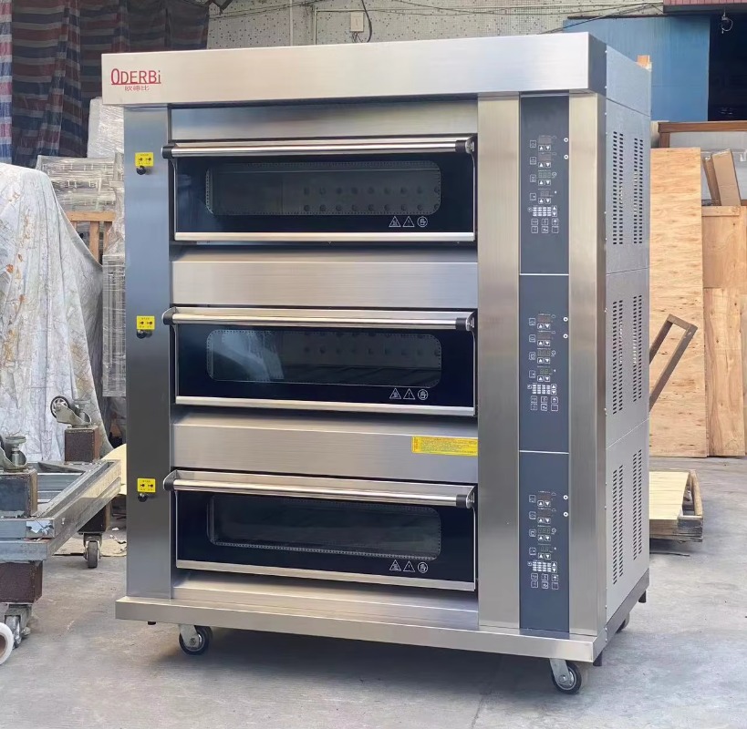 Commercial Kitchen For Baking - 業務用カスタマイズ3段6トレイガスオーブン ピザ・パン・ケーキ焼きオーブン ケータリング厨房機器向け