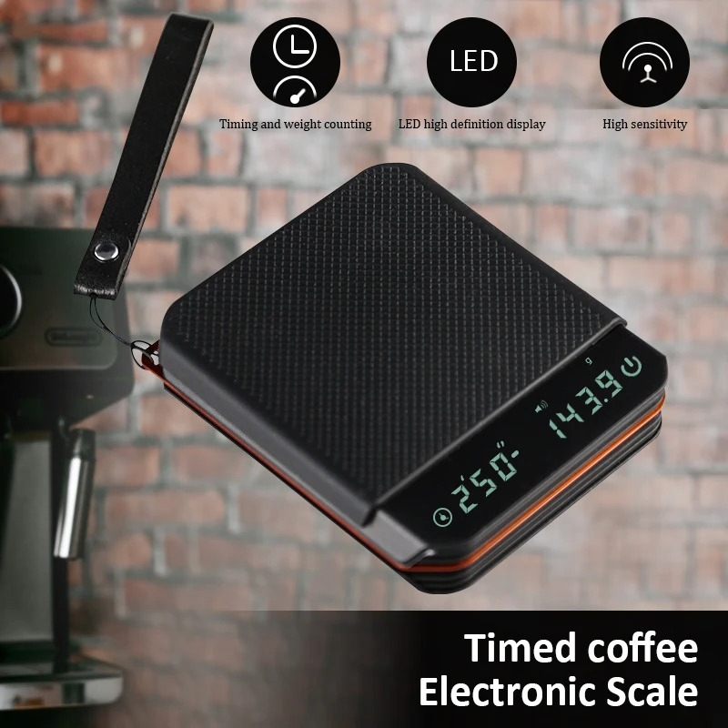 Kitchen Scale Precise - キッチンスケール コーヒーアクセサリー 2Kg/0.1G 精度 充電式 ポータブル