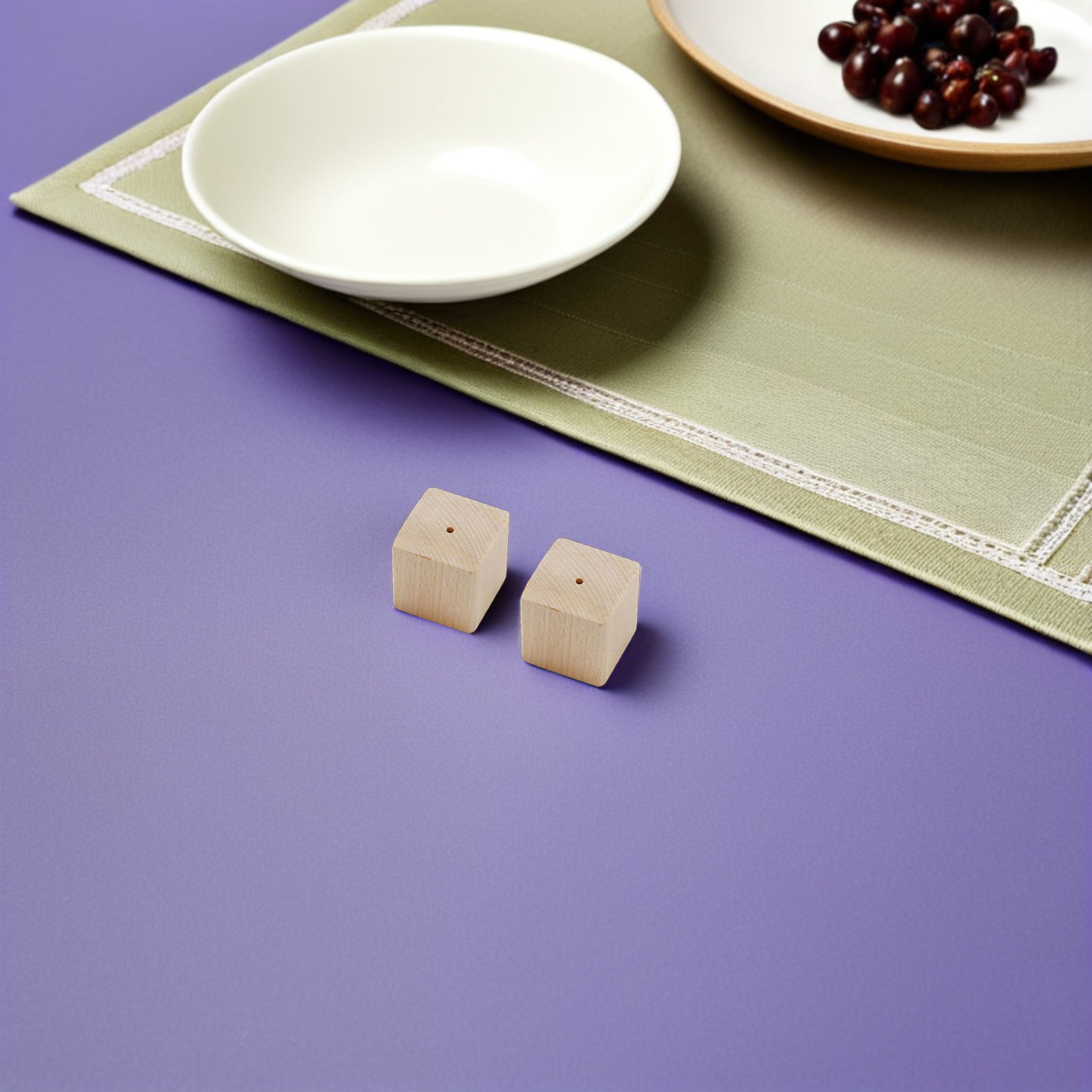 Kitchen Baking Decor - 2個入り木製フラワーネイルベース、ケーキデコレーション用プロフェッショナルベーキングフラワー配置台、安定した彫刻ベース、キッチンベーキング用