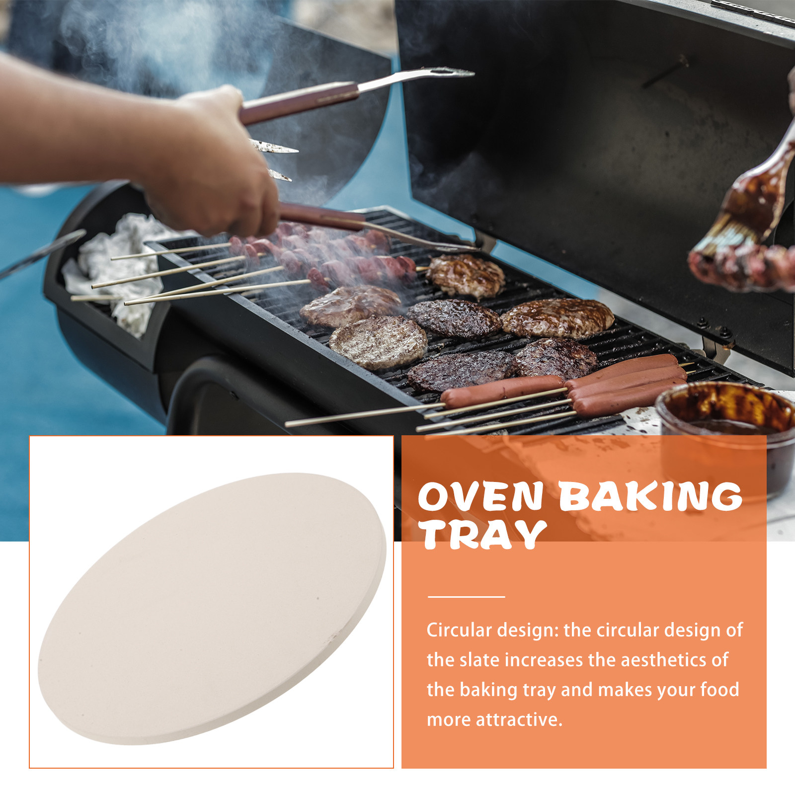 頑丈なコーディアライト製ピザパン、丸型オーブンストーン、家庭 - Baking Kitchen At Home のレビューと価格