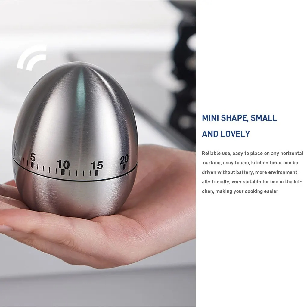 1個入り クリエイティブキッチンメカニカルタイマー ステンレ - Kitchen Baking Timer のレビューと価格