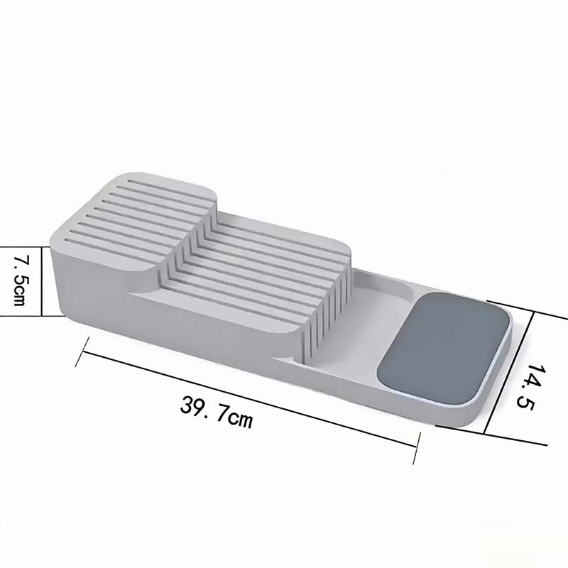 実用的な引き出し式ナイフ収納ボックス - キッチンアクセサリ - Kitchen Baking Tray Storage のレビューと価格
