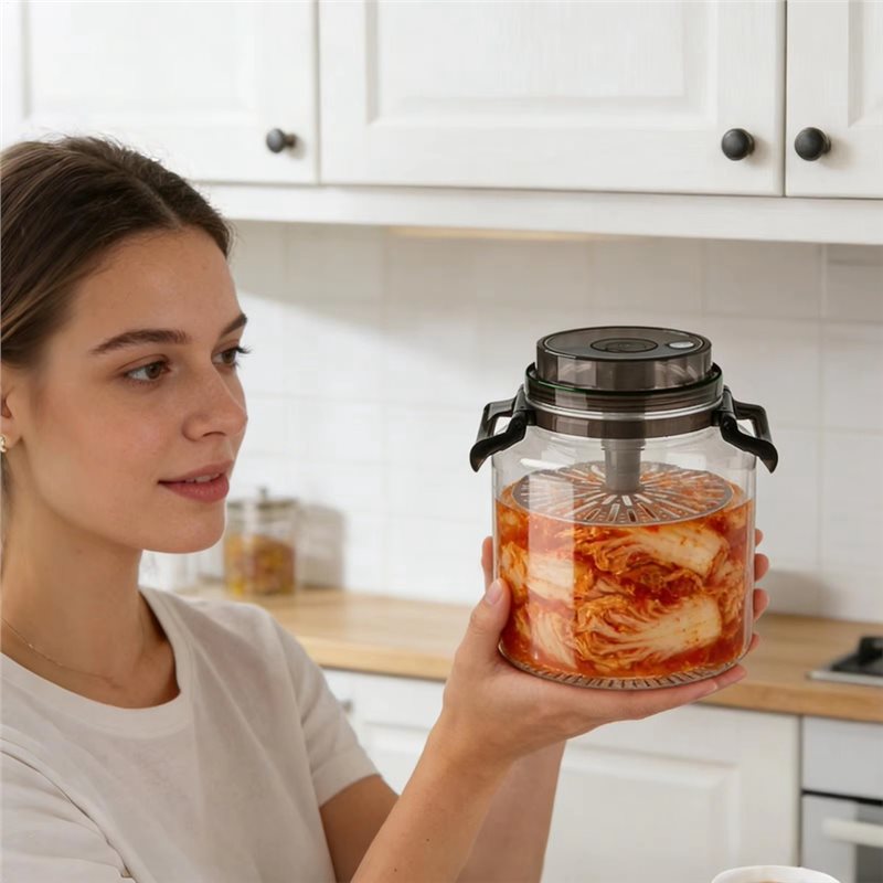 ABFU-発酵容器ジャー気密丸型保存容器ハンドル付きベーキン - Kitchen Baking Canisters のレビューと価格