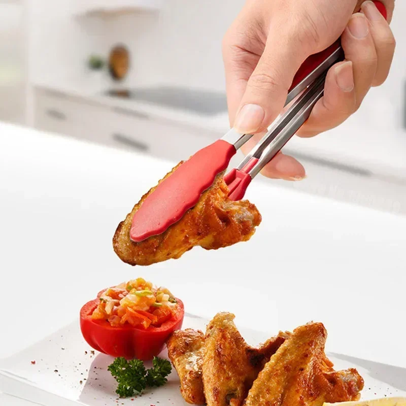 7インチ滑り止めフードトング、クリエイティブなBBQグリル、 - Kitchen Baking Store のレビューと価格