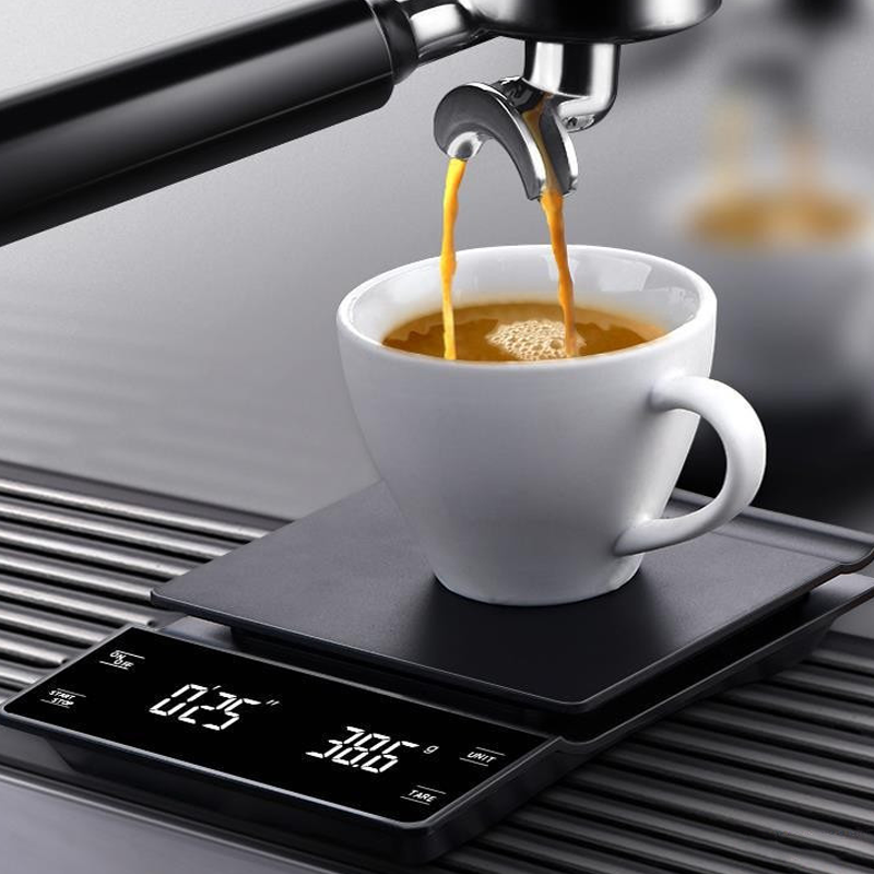 3kg 0.1g デジタルコーヒー計量器 タイマー付き LE - Kitchen Baking Timer のレビューと価格