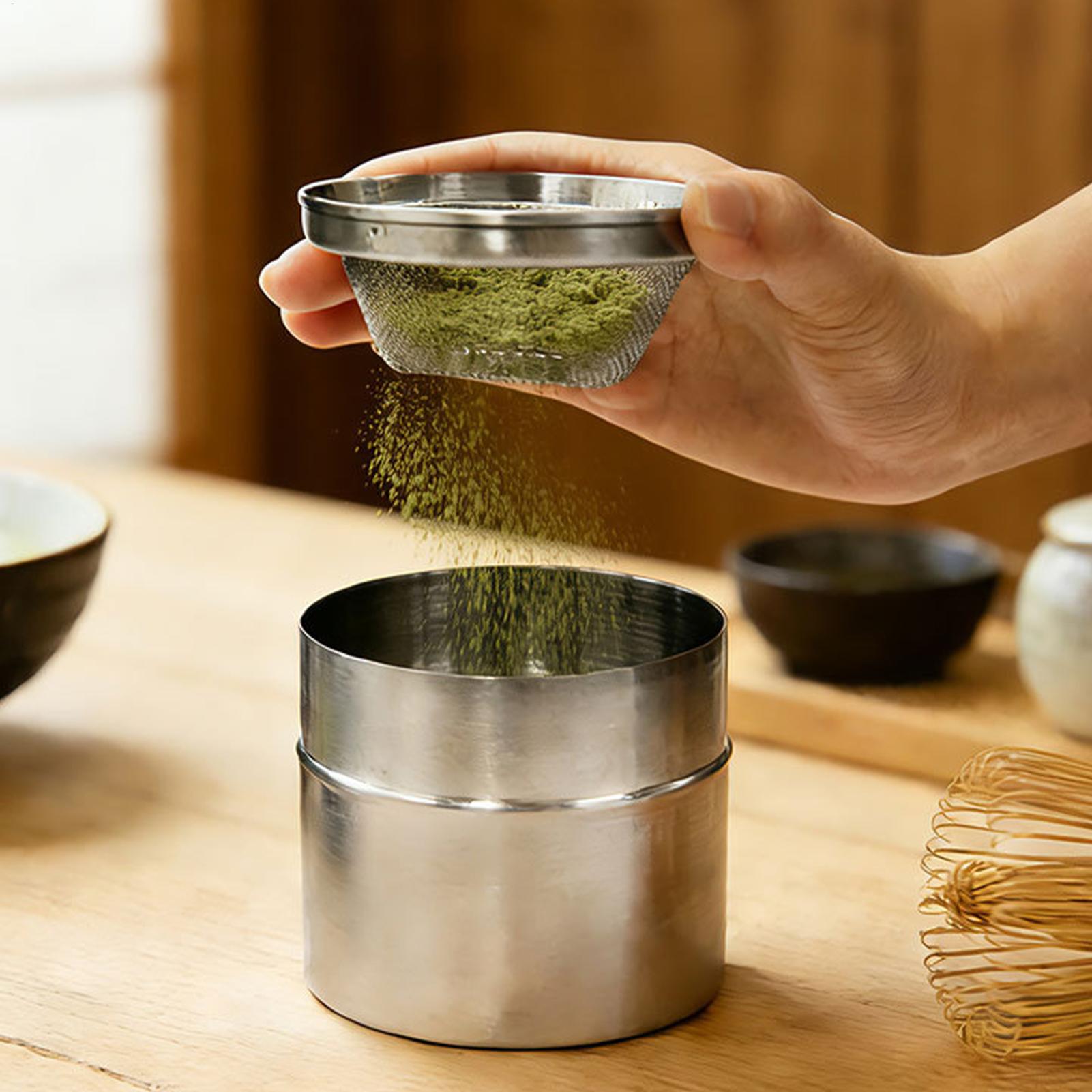 茶葉容器 ステンレス製 気密ジャー パウダーシフター付き 4 - Kitchen Baking Canisters のレビューと価格