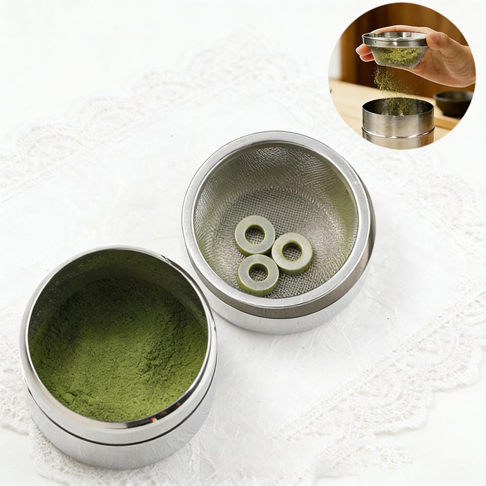 茶葉容器 ステンレス製 気密ジャー パウダーシフター付き 4 - Kitchen Baking Canisters のレビューと価格