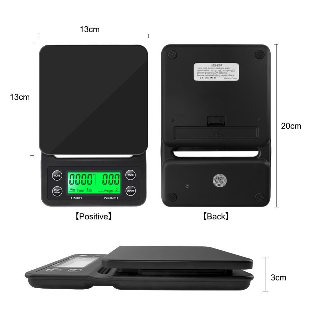 3kg/0.1g 5kg/0.1g ドリップコーヒースケール - Kitchen Baking Timer のレビューと価格