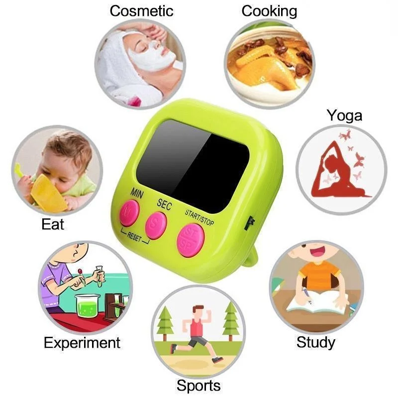 ミニデジタルキッチンタイマー 大きな数字 大音量アラーム 磁 - Kitchen Baking Timer のレビューと価格