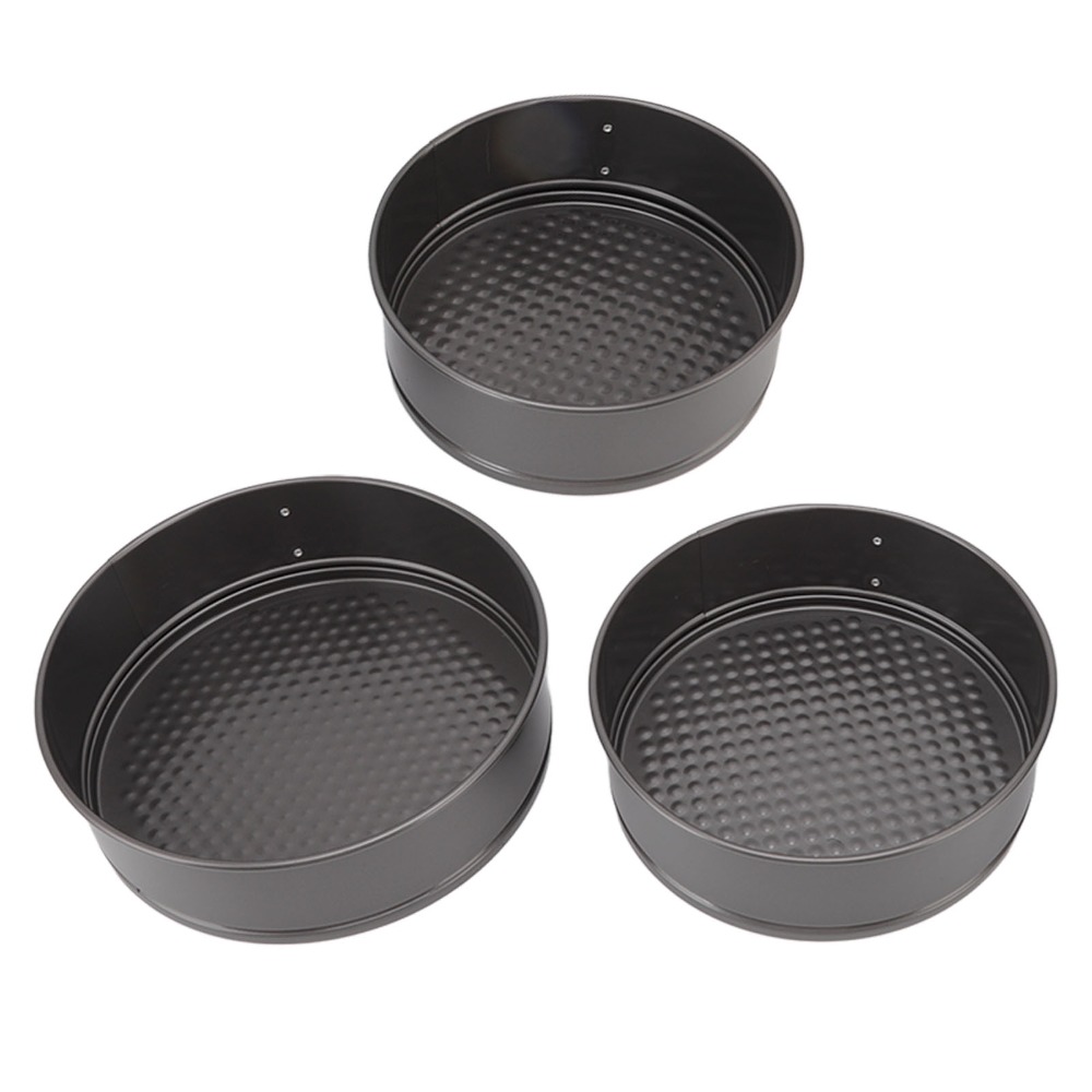 3個セット カーボンスチール製ケーキ型 ノンスティック加工  - Springform Pan Set のレビューと価格