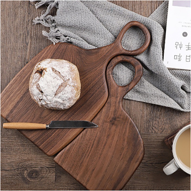 ブラックウォールナット固体まな板木製トレイピザボードまな板キ - Kitchen For Baking のレビューと価格