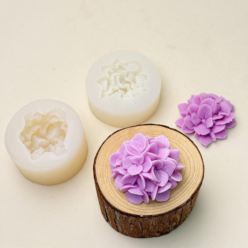 ● アジサイの花シリコンモールド DIY アロマセラピーキャ - Kitchen Baking Decor のレビューと価格