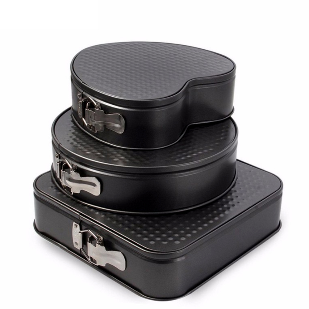 3ピース/セットノンスティックspringformケーキパン - Springform Pan Set のレビューと価格