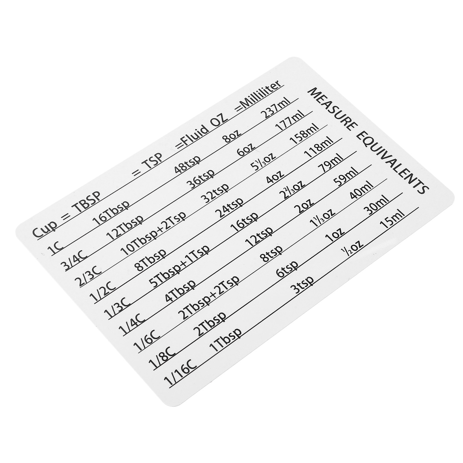キッチン・ベーキング・ラボ用プロフェッショナル磁気変換チャー - Kitchen Baking Conversion Chart のレビューと価格