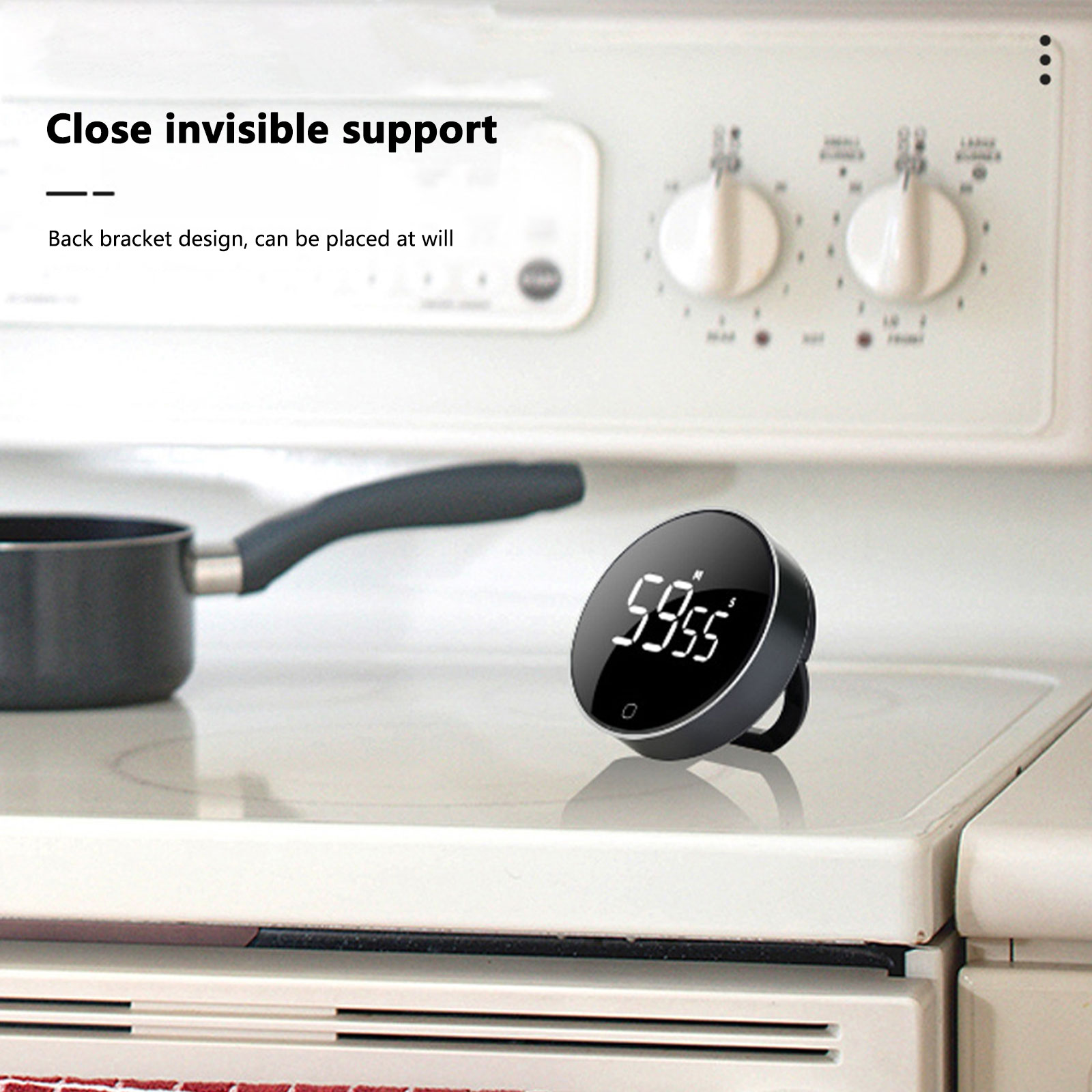 LEDデジタルキッチンタイマーUSB充電式磁気ベーキングカウ - Kitchen Baking Timer のレビューと価格