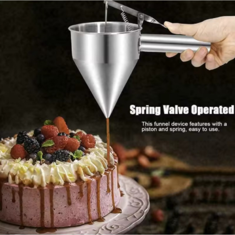 600/1200MLステンレス製液体漏斗ディスペンサー、タコ - Kitchen Baking Store のレビューと価格