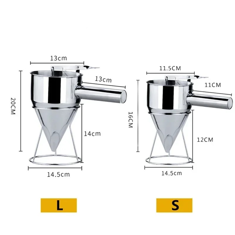 600/1200MLステンレス製液体漏斗ディスペンサー、タコ - Kitchen Baking Store のレビューと価格
