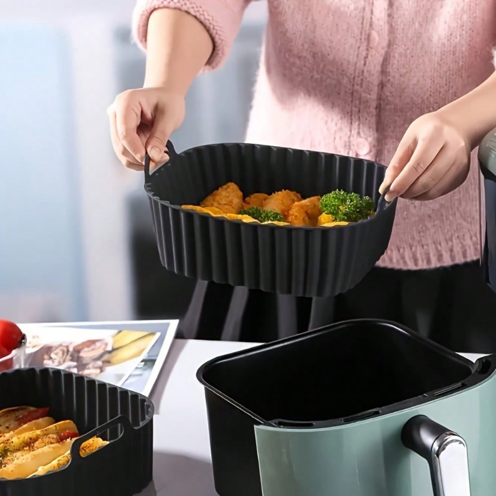 1個入り再利用可能なシリコン製エアフライヤーライナー、エアフ - Kitchen Baking Supplies のレビューと価格