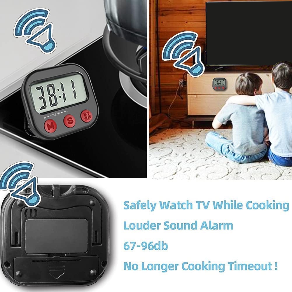デジタルビジュアルキッチンタイマー、磁気時計、カウントダウン - Kitchen Baking Timer のレビューと価格