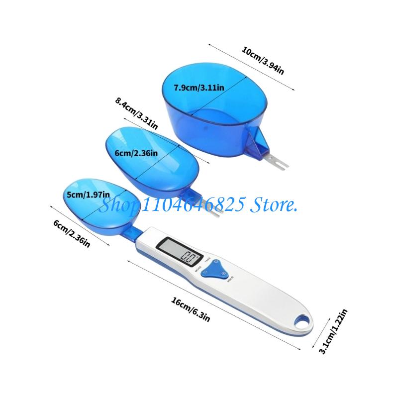プロフェッショナル電子スケールには計量スプーン3本が含まれて - Kitchen Scale Precise のレビューと価格