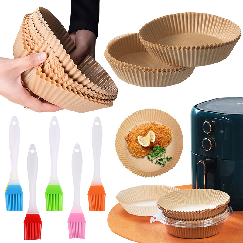 50/100枚入り エアフライヤー用紙皿 ランダムカラー オ - Kitchen Baking Brush のレビューと価格