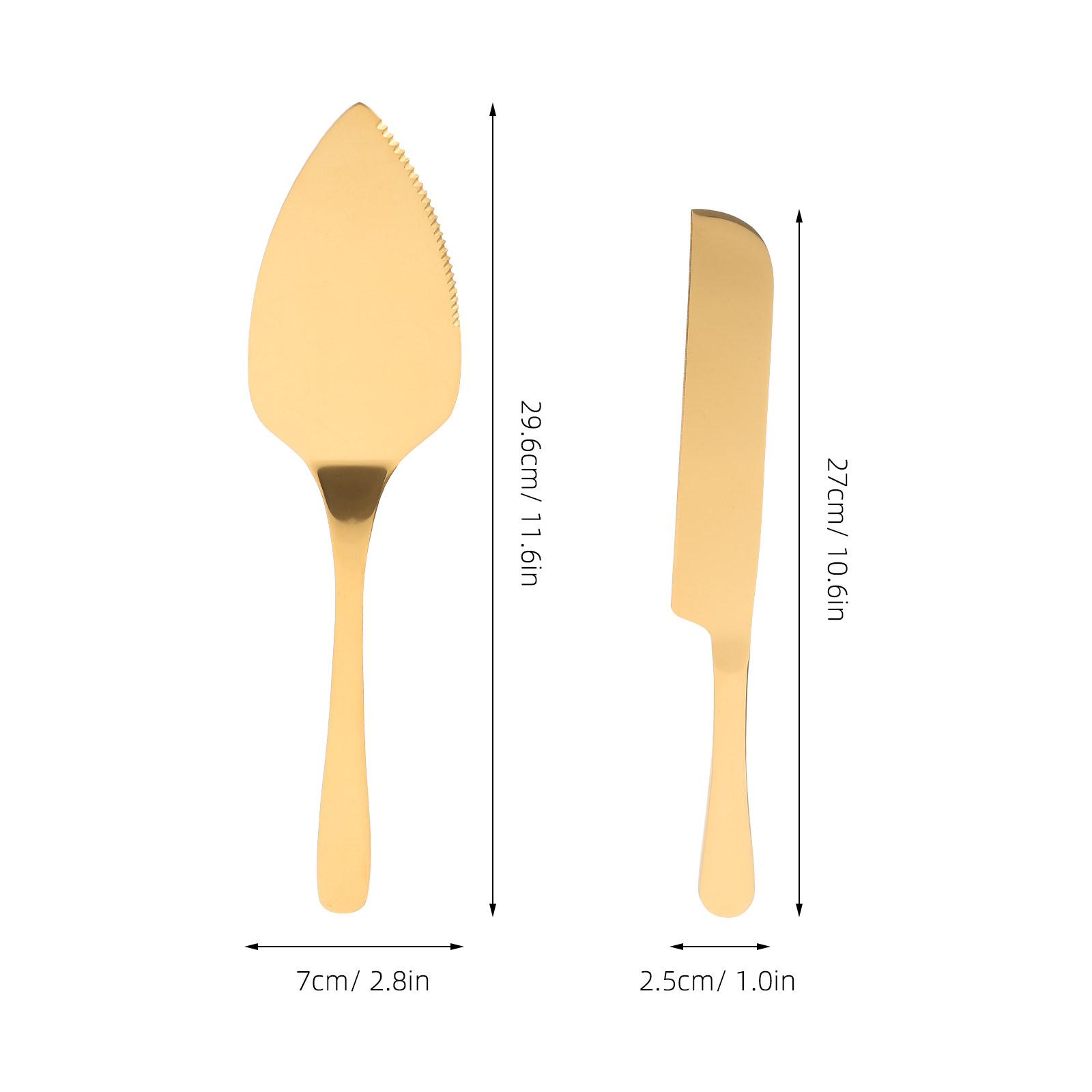 1セット ステンレス製ケーキカッターショベル 素朴なサービン - Kitchen Baking Supplies のレビューと価格