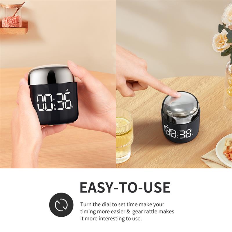 回転式キッチンタイマー LEDディスプレイ付き 199分カウ - Kitchen Baking Timer のレビューと価格