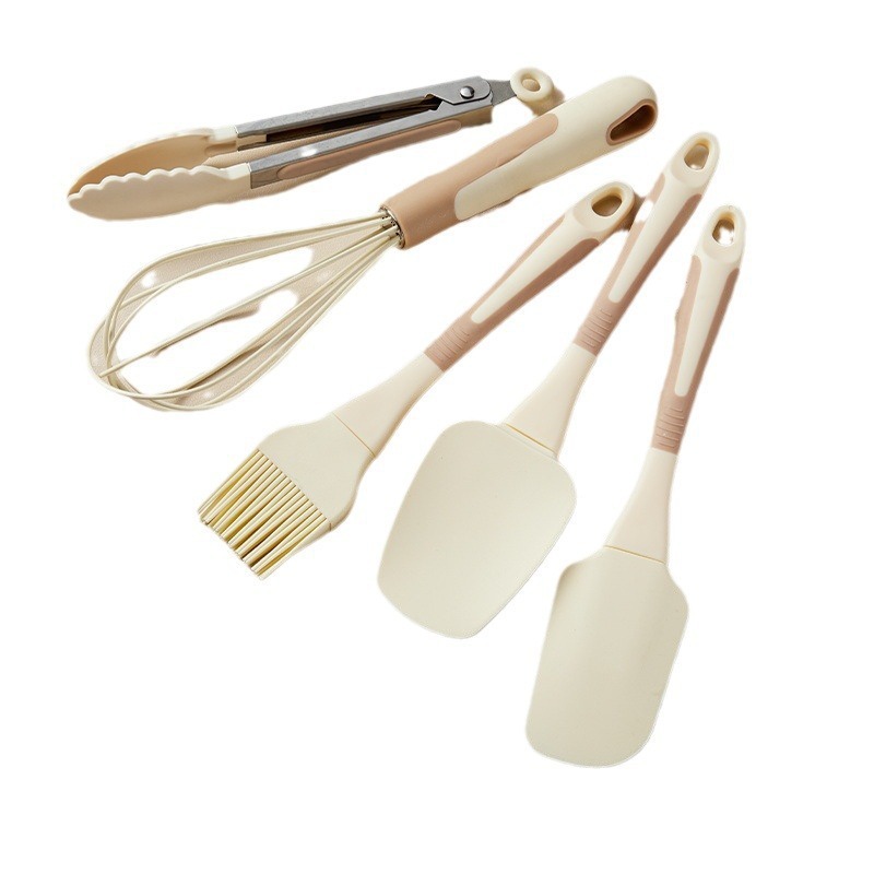 5点シリコン製ベーキングツールセット – スパチュラ、泡立て - Kitchen Baking Brush のレビューと価格
