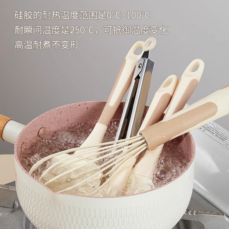 5点シリコン製ベーキングツールセット – スパチュラ、泡立て - Kitchen Baking Brush のレビューと価格