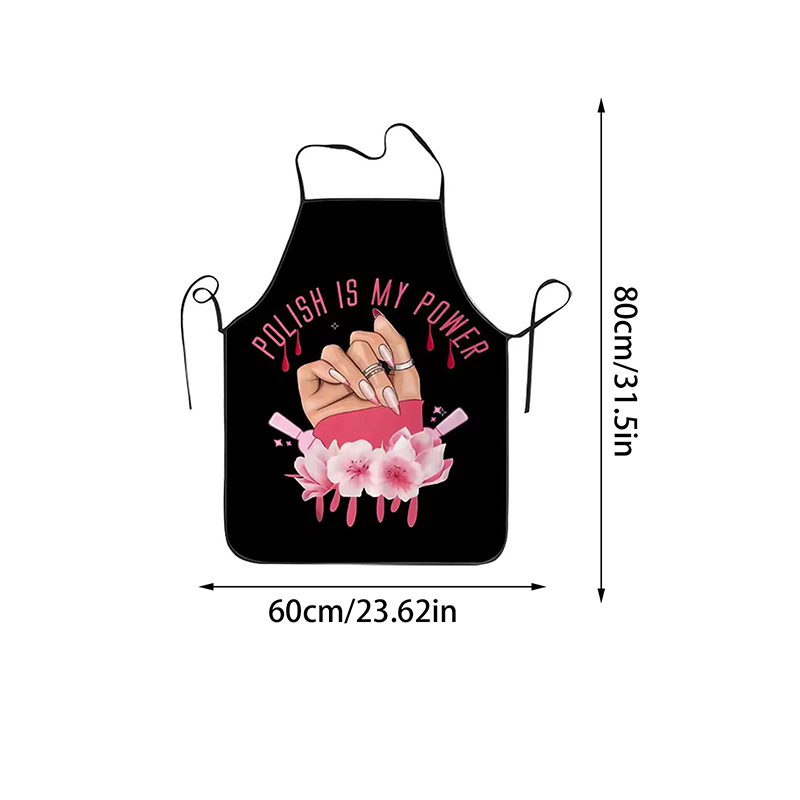 1 個ネイルアート印刷美容キッチン女性エプロン家庭用クリーニ - Kitchen For Baking のレビューと価格