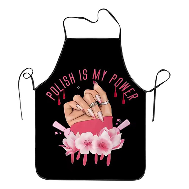 1 個ネイルアート印刷美容キッチン女性エプロン家庭用クリーニ - Kitchen For Baking のレビューと価格