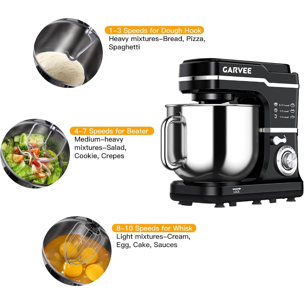 Garvee 110-120V、60Hz 6.7L ステンレ - Commercial Kitchen For Baking のレビューと価格