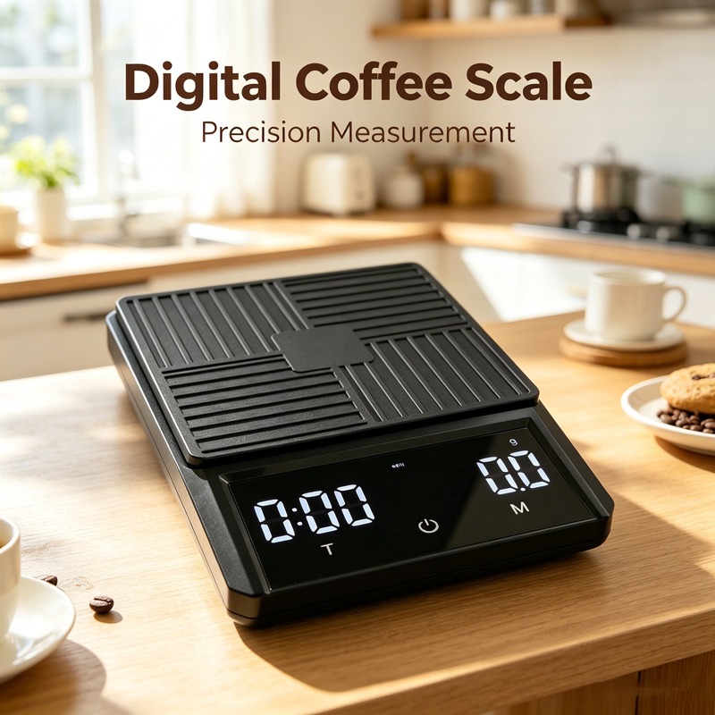 プロ仕様のドリップコーヒースケール、0.1g精度、スマートタ - Kitchen Scale Precise のレビューと価格